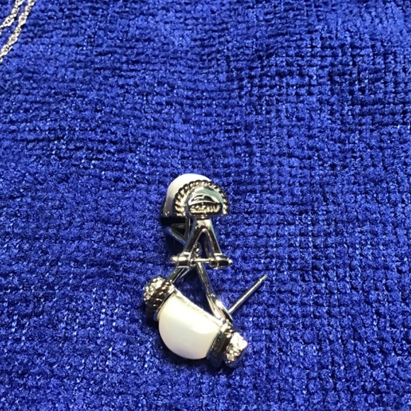 Contemporary Set, sterling silver chain with pendant and earrings - Picture 8 of 13